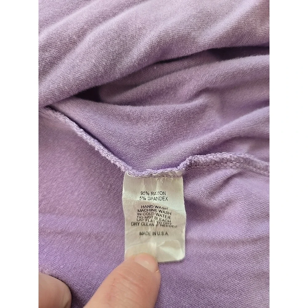 Lock & Love‎ Cardigan Women's 2XL Purple Stretch Asymmetrical Long Sweater